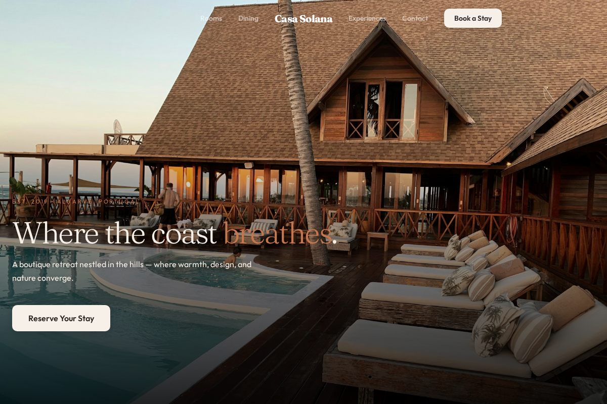 Casa Solana template preview