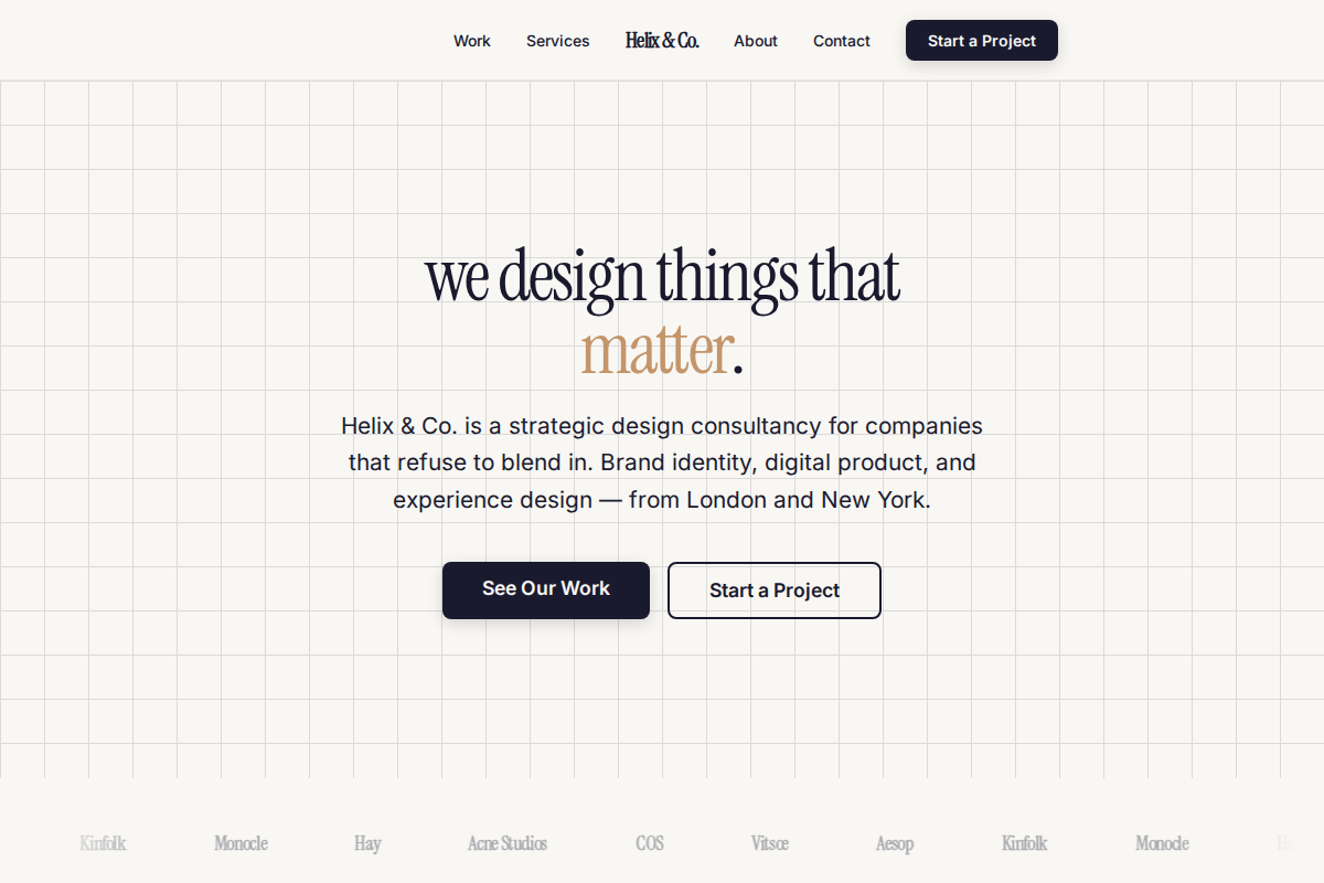 Helix & Co. template preview