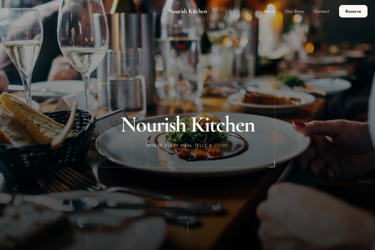 Restaurant template preview